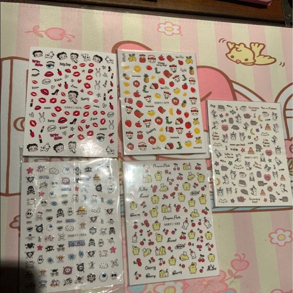 Sanrio stickers nails 5pcs - Picture 2 of 4